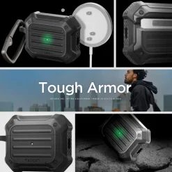 Etui Spigen Tough Armor Mag Magsafe Apple Airpods Pro 1 / 2 Black Case