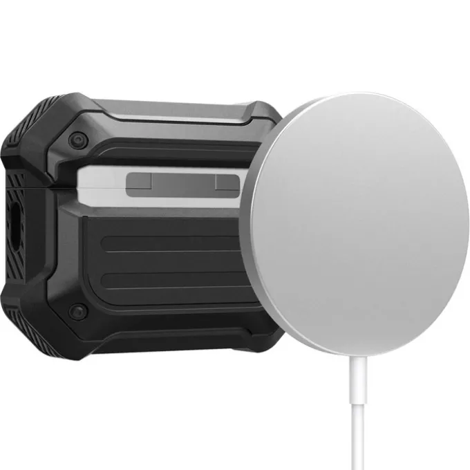 Etui Spigen Tough Armor Mag Magsafe Apple Airpods Pro 1 / 2 Black Case