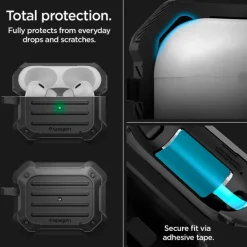 Etui Spigen Tough Armor Mag Magsafe Apple Airpods Pro 1 / 2 Black Case