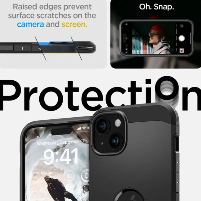 Etui Spigen Tough Armor Mag Magsafe iPhone 15 Black Case