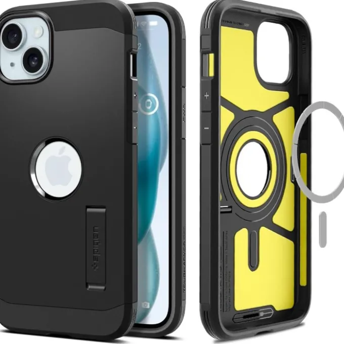 Etui Spigen Tough Armor Mag Magsafe iPhone 15 Black Case