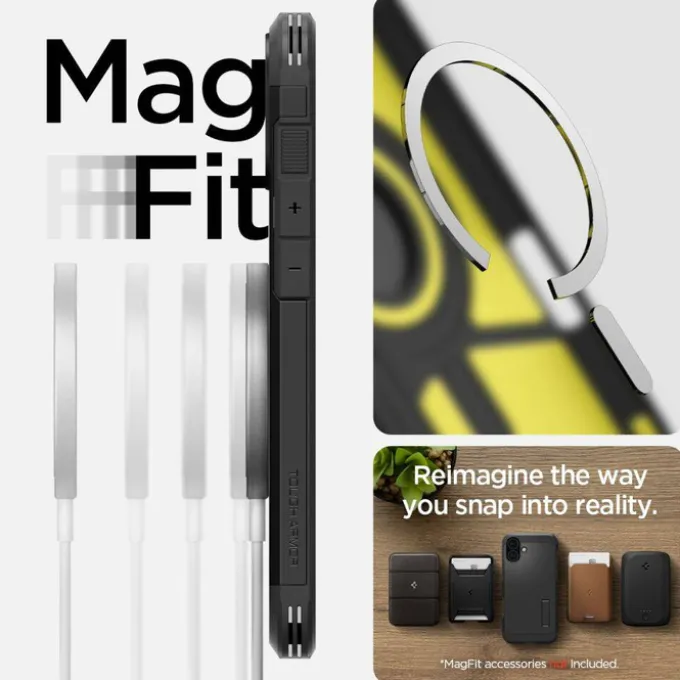 Etui SPIGEN TOUGH ARMOR MAG MAGSAFE IPHONE 16 PLUS BLACK