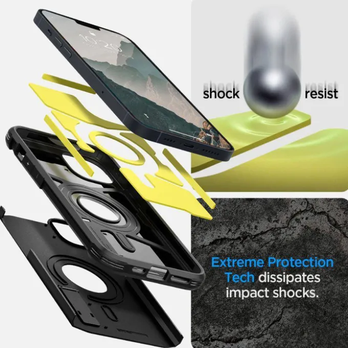 Etui Spigen Tough Armor Mag Magsafe iPhone 14 Black Czarny case