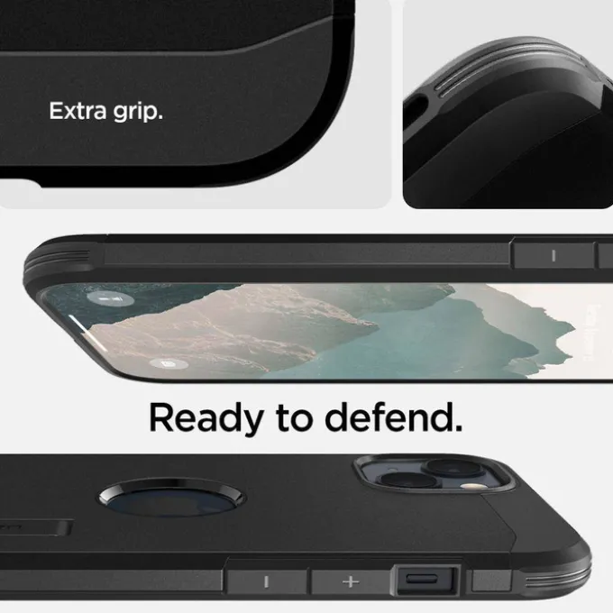 Etui Spigen Tough Armor Mag Magsafe iPhone 14 Black Czarny case