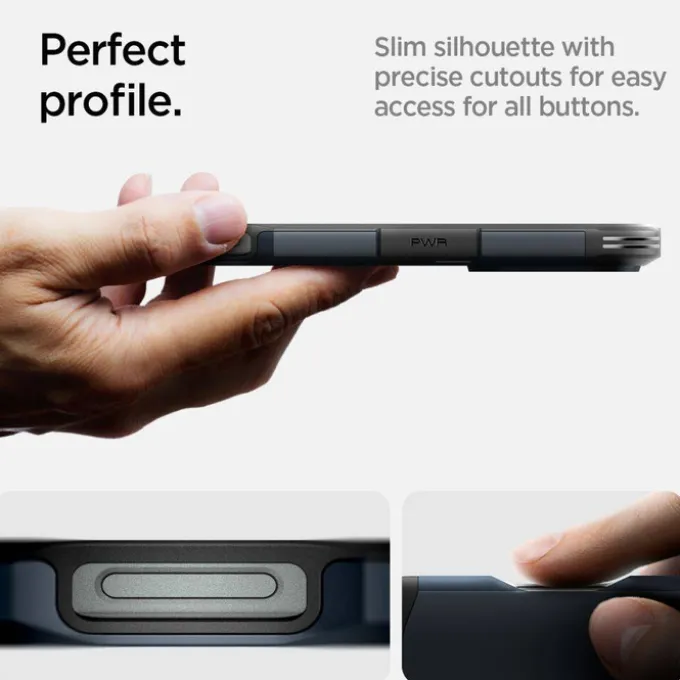 ETUI SPIGEN TOUGH ARMOR MAG MAGSAFE IPHONE 16 PRO METAL SLATE