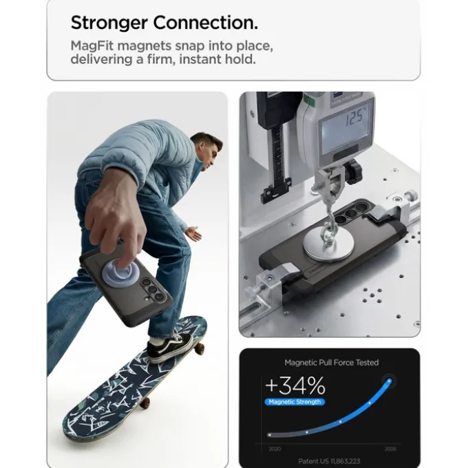 ETUI SPIGEN TOUGH ARMOR MAG SAMSUNG GALAXY S26+ PLUS MAGSAFE GUNMETAL