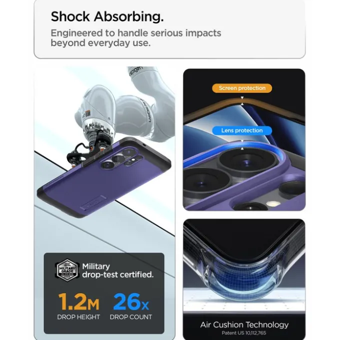 ETUI SPIGEN TOUGH ARMOR MAG SAMSUNG GALAXY S26 ULTRA MAGSAFE ASH VIOLET