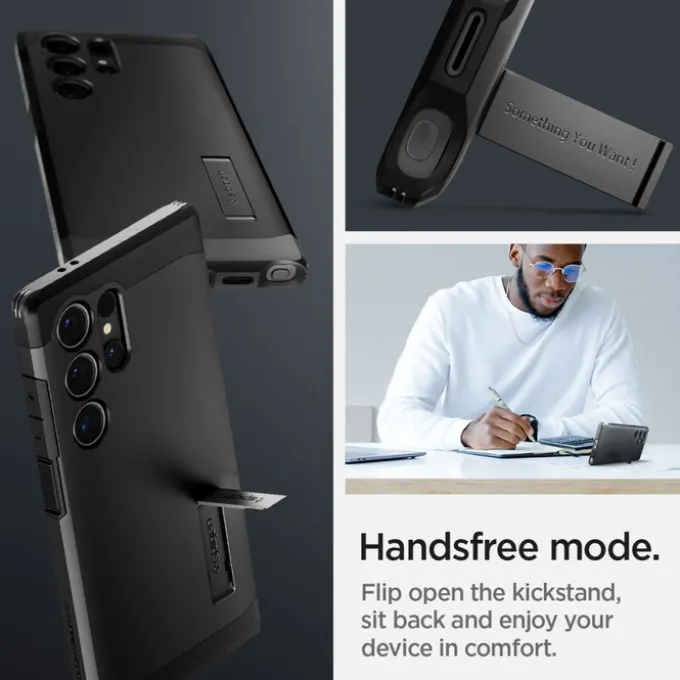 Etui Spigen Tough Armor Magsafe Samsung Galaxy S24 Ultra Black Case