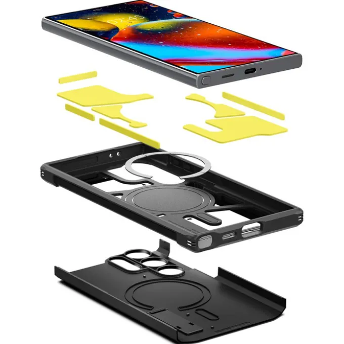 Etui Spigen Tough Armor Magsafe Samsung Galaxy S24 Ultra Black Case
