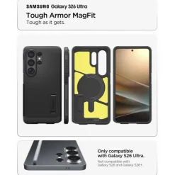 ETUI SPIGEN TOUGH ARMOR MAG SAMSUNG GALAXY S26 ULTRA MAGSAFE BLACK