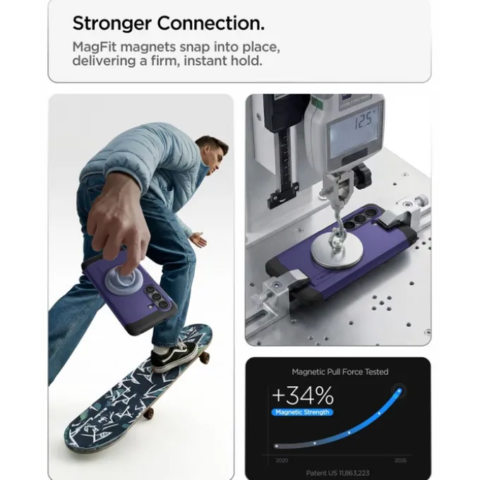 ETUI SPIGEN TOUGH ARMOR MAG SAMSUNG GALAXY S26+ PLUS MAGSAFE ASH VIOLET