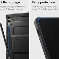 Etui Spigen Tough Armor ”pro” Galaxy Tab S9+ Plus 12.4 X810 / X816B Black Case