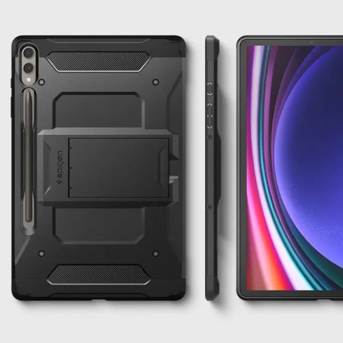 Etui Spigen Tough Armor ”pro” Galaxy Tab S9+ Plus 12.4 X810 / X816B Black Case