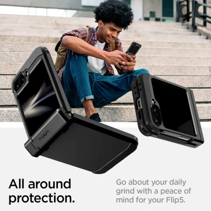 ETUI SPIGEN TOUGH ARMOR PRO SAMSUNG GALAXY Z FLIP 6 / 7 FE BLACK