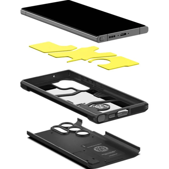 Etui Spigen Tough Armor Samsung S23 Ultra Black Czarny Case