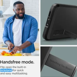 Etui Spigen Tough Armor Samsung S23 Plus Black Czarny Case