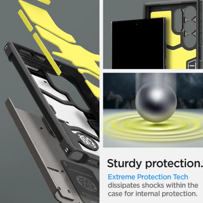 Etui Spigen Tough Armor Samsung Galaxy S24 Ultra Gunmetal Case