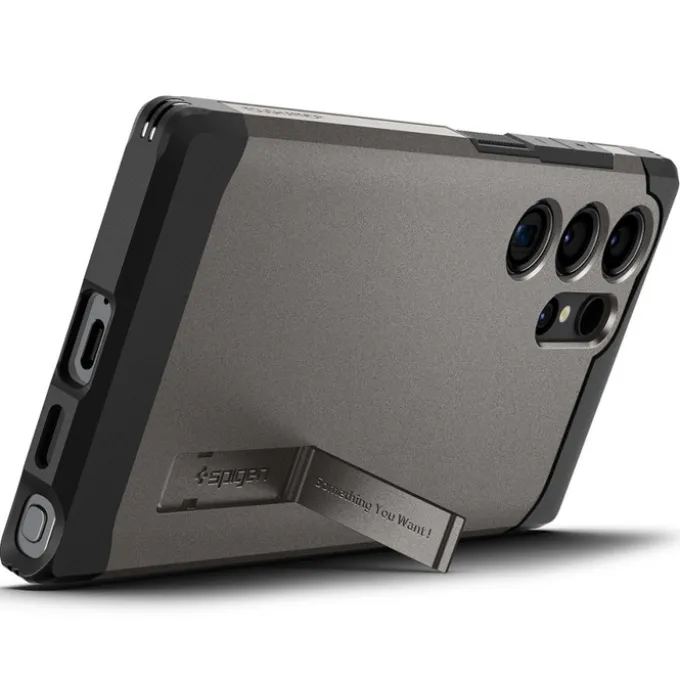 Etui Spigen Tough Armor Samsung Galaxy S24 Ultra Gunmetal Case