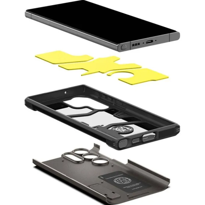 Etui Spigen Tough Armor Samsung S23 Ultra Gunmetal Grafitowy Case