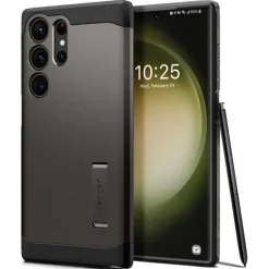 Etui Spigen Tough Armor Samsung S23 Ultra Gunmetal Grafitowy Case
