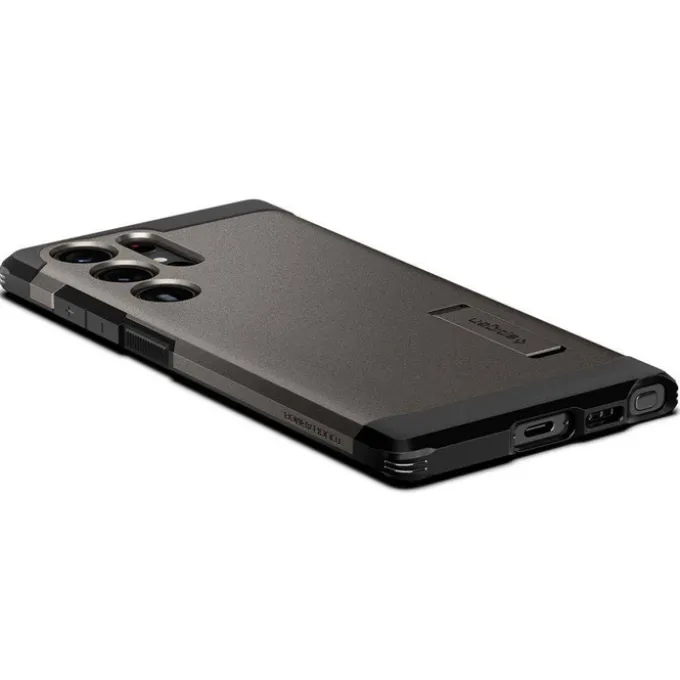 Etui Spigen Tough Armor Samsung S23 Ultra Gunmetal Grafitowy Case