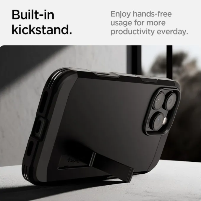 ETUI SPIGEN TOUGH ARMOR ”T” MAG MAGSAFE IPHONE 16 PRO BLACK