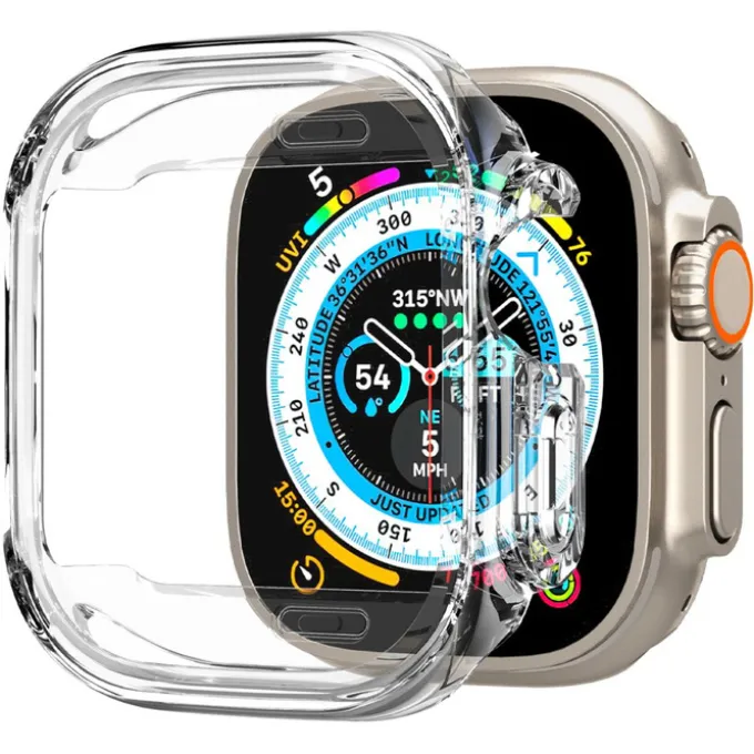 Etui Spigen Ultra Hybrid Apple Watch Ultra 49mm Ultra 2 Przezroczyste