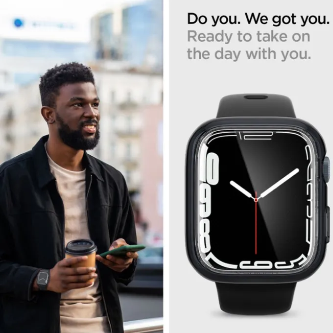 Etui Spigen Ultra Hybrid Apple Watch 7 / 8 / 9 (45 Mm) Space Crystal