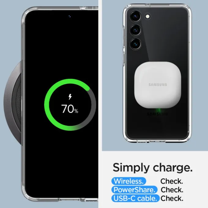 Etui Spigen Ultra Hybrid Galaxy S23 Crystal Clear Case