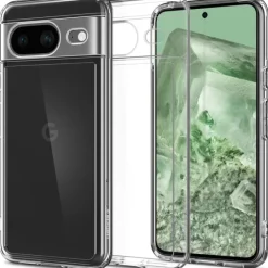 Etui Spigen Ultra Hybrid Google Pixel 8 Crystal Clear Case
