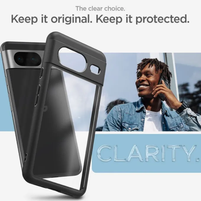 Etui Spigen Ultra Hybrid Google Pixel 8 Matte Black Case