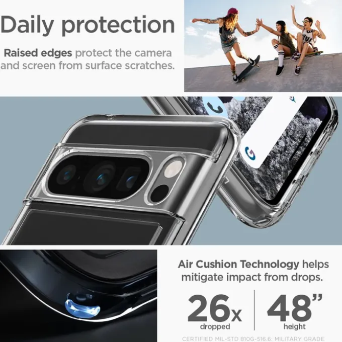 Etui Spigen Ultra Hybrid Google Pixel 8 Pro Crystal Clear Case
