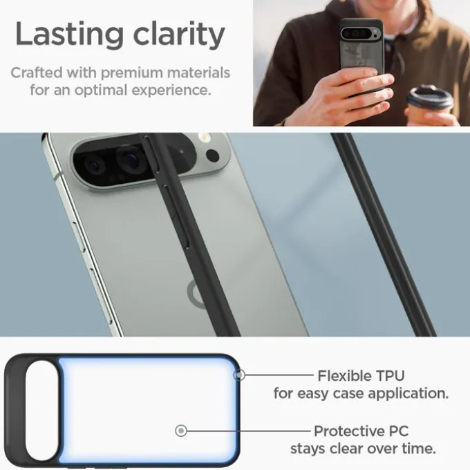 Etui SPIGEN ULTRA HYBRID GOOGLE PIXEL 9 PRO XL MATTE BLACK