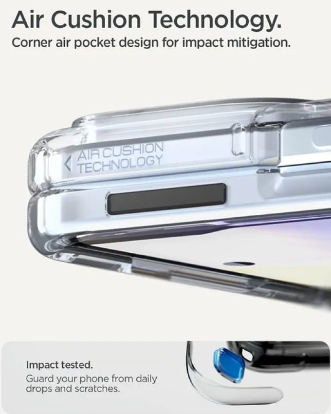 ETUI SPIGEN ULTRA HYBRID GOOGLE PIXEL 10 PRO FOLD MAGSAFE CLEAR WHITE