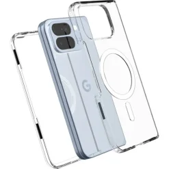 ETUI SPIGEN ULTRA HYBRID GOOGLE PIXEL 10 PRO FOLD MAGSAFE CLEAR WHITE