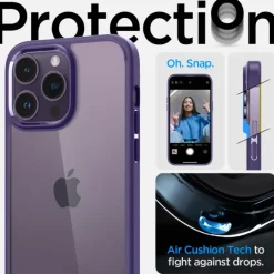 Etui Spigen Ultra Hybrid iPhone 14 Pro Deep Purple Case