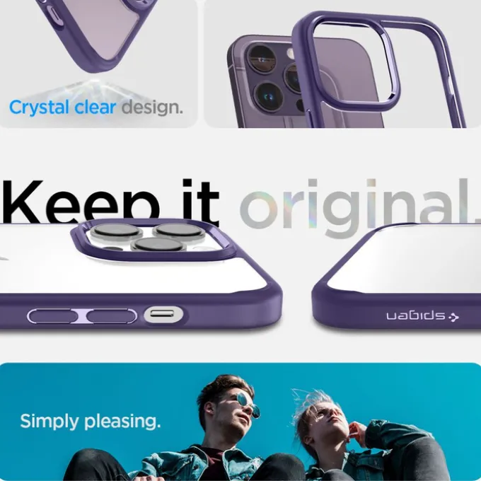 Etui Spigen Ultra Hybrid iPhone 14 Pro Deep Purple Case
