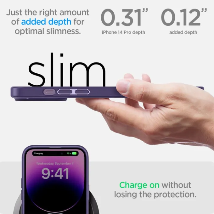 Etui Spigen Ultra Hybrid iPhone 14 Pro Deep Purple Case