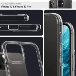 Etui SPIGEN Ultra Hybrid iPhone 12 12 Pro Clear Przeźroczyste Case