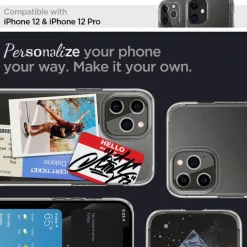 Etui SPIGEN Ultra Hybrid iPhone 12 12 Pro Clear Przeźroczyste Case