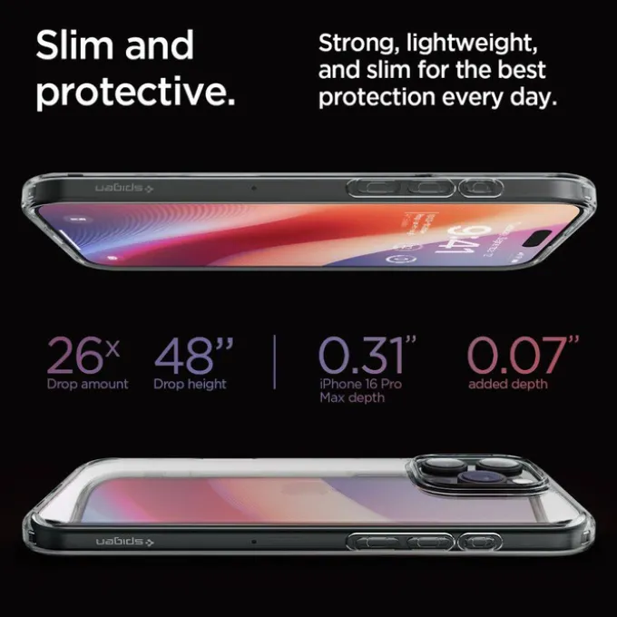 ETUI SPIGEN ULTRA HYBRID IPHONE 16 PRO MAX SPACE CRYSTAL
