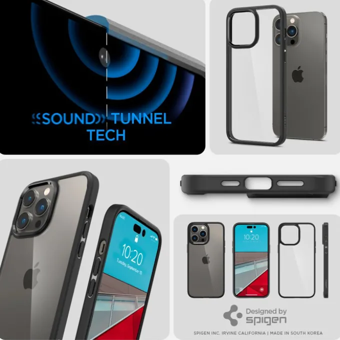 Etui Spigen Ultra Hybrid iPhone 14 Pro Max Matte Black