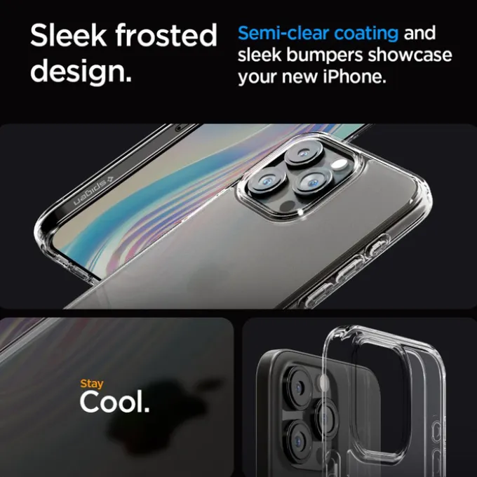 Etui Spigen Ultra Hybrid iPhone 15 Pro Frost Clear Case