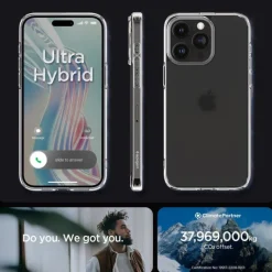 Etui Spigen Ultra Hybrid iPhone 15 Pro Frost Clear Case