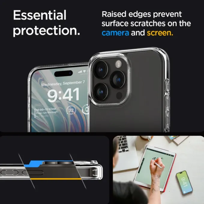Etui Spigen Ultra Hybrid iPhone 15 Pro Frost Clear Case