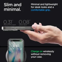 Etui Spigen Ultra Hybrid iPhone 15 Pro Frost Clear Case