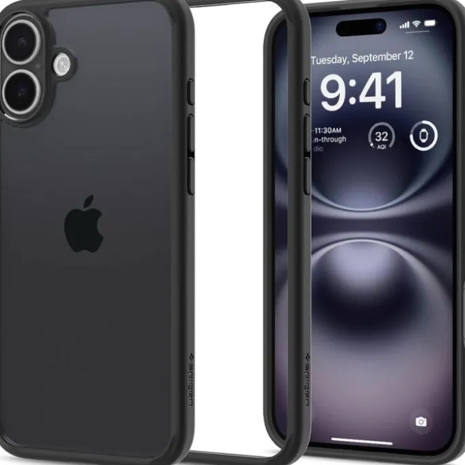 Etui SPIGEN ULTRA HYBRID IPHONE 16 PLUS MATTE BLACK