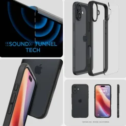 Etui SPIGEN ULTRA HYBRID IPHONE 16 PLUS MATTE BLACK