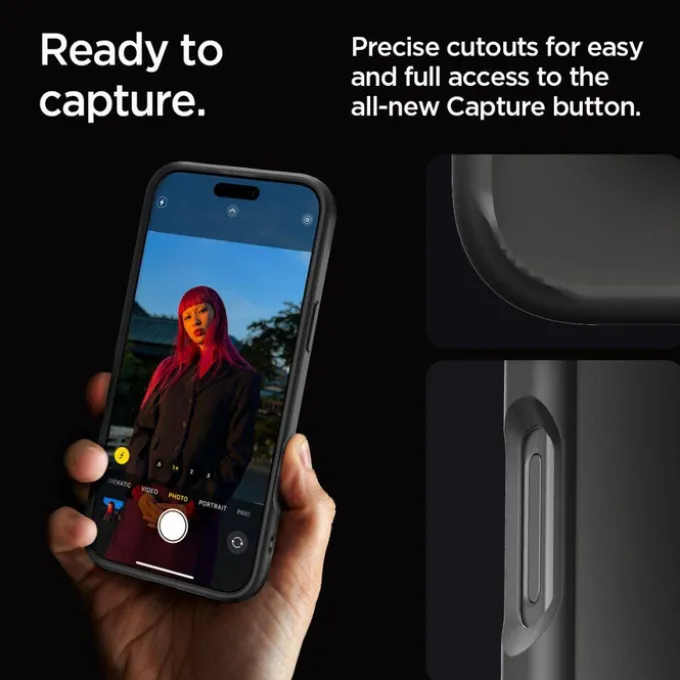ETUI SPIGEN ULTRA HYBRID IPHONE 16 PRO MATTE BLACK