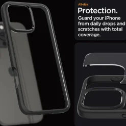 ETUI SPIGEN ULTRA HYBRID IPHONE 16 PRO MATTE BLACK